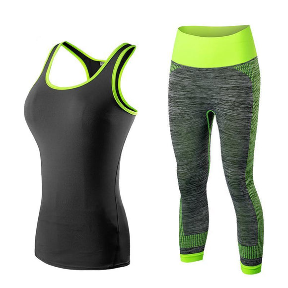 Fitness Gym Tank Top & Capri Pants