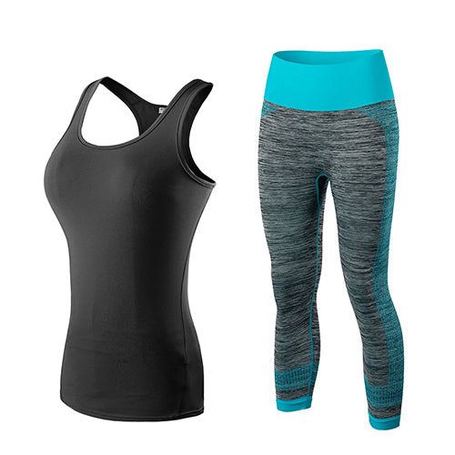 Fitness Gym Tank Top & Capri Pants