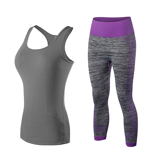 Fitness Gym Tank Top & Capri Pants