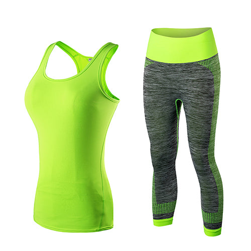 Fitness Gym Tank Top & Capri Pants