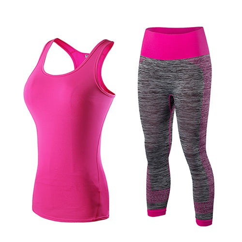 Fitness Gym Tank Top & Capri Pants