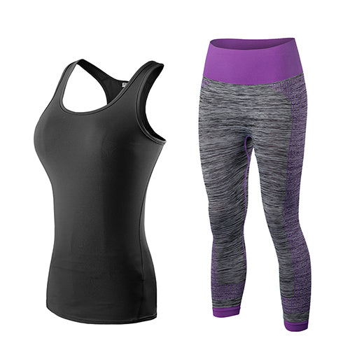 Fitness Gym Tank Top & Capri Pants