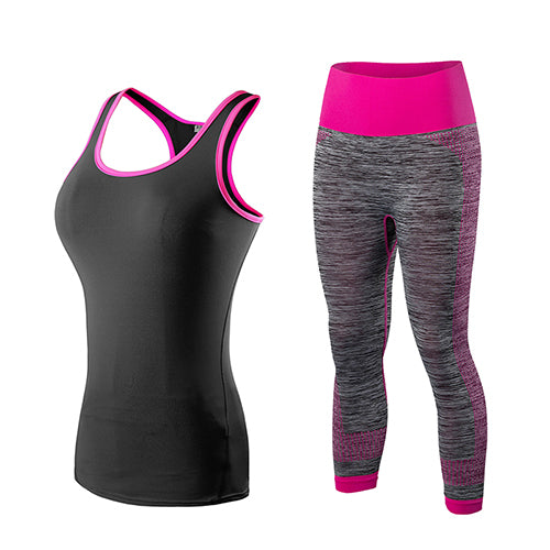 Fitness Gym Tank Top & Capri Pants
