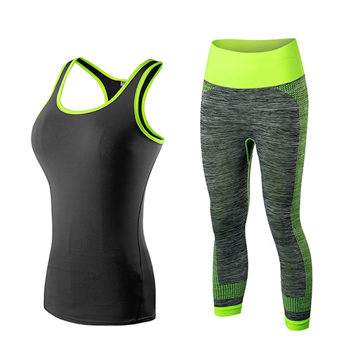 Fitness Gym Tank Top & Capri Pants